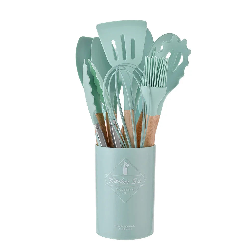 12 Piece Silicone Kitchenware Utensils Set