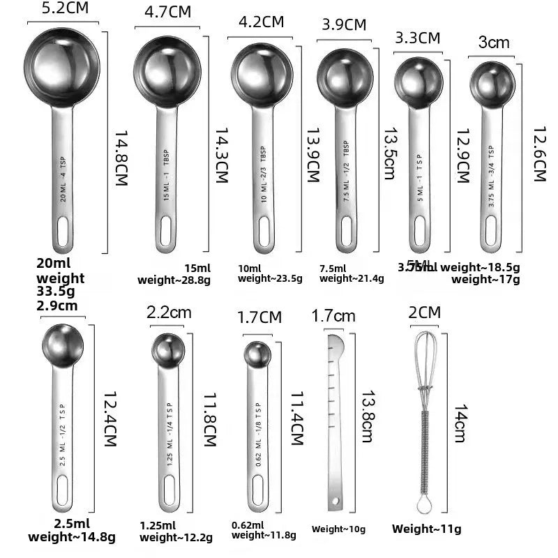 Stainless Steel Measuring Spoons Set